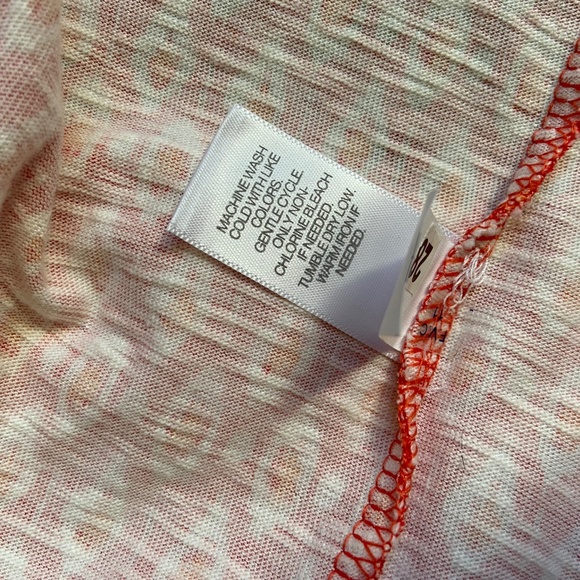 NWOT J. Jill Cotton Shift, XS/S, Orange/Yellow/Cream - Picture 4 of 6